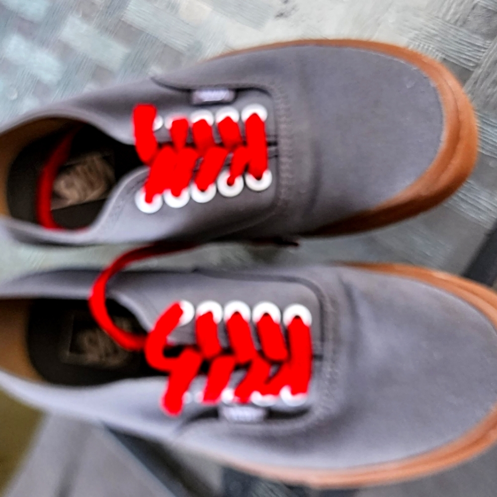 Vans 9.5 women's shoes, Gray.